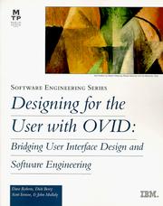 Cover of: Designing for the user with OVID by Dave Roberts ... [et al.].