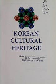 Cover of: Korean Cultural Heritage | 