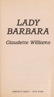 Cover of: Lady Barbara by Claudette Williams