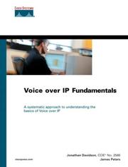 Cover of: Voice over IP Fundamentals