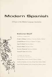 Cover of: Modern Spanish: a project of the Modern Language Association