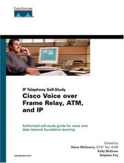 Cover of: Cisco Voice Over Frame Relay, ATM and IP