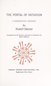 Cover of: The portal of initiation | Rudolf Steiner