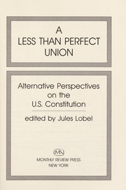 Cover of: A Less than perfect union | 