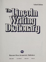 Cover of: The Lincoln writing dictionary