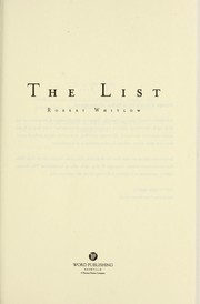 The list by Robert Whitlow