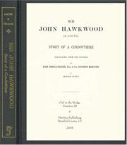 Cover of: Sir John Hawkwood (L'Acuto): Story of a Condottiere