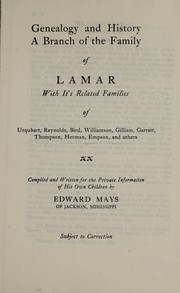 Cover of: Genealogy and history | Edward Mayes
