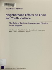 Cover of: Neighborhood effects on crime and youth violence | 