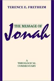 The Message of Jonah by Terence E. Fretheim