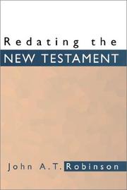 Cover of: Redating the New Testament