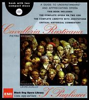 Cover of: Cavalleria Rusticana/I Pagliacci (Black Dog Opera Library)