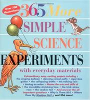 Cover of: 365 More Simple Science Experiments with Everyday Materials by Judy Breckenridge, Anthony D. Fredericks, Louis V. Loeschnig