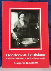 Cover of: Henderson, Louisiana | Marjorie R. Esman