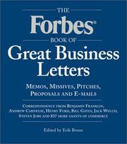 Cover of: The Forbes Book of Great Business Letters