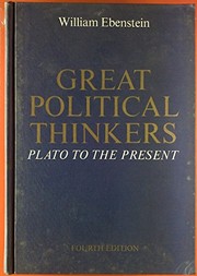 Cover of: Great political thinkers by William Ebenstein