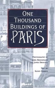 Cover of: One thousand buildings of Paris