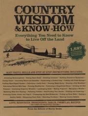 Cover of: Country Wisdom & Know-How by The Editors of Storey Publishing's Country Wisdom Boards