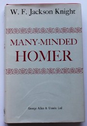 Cover of: Many-minded Homer: an introduction