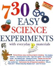 Cover of: 730 Easy Science Experiments: With Everyday Materials