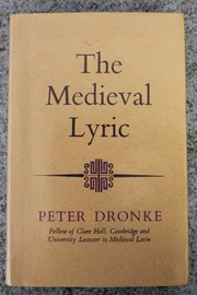 Cover of: The medieval lyric. | Dronke, Peter.