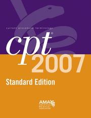 Cover of: CPT 2007 Standard Edition by American Medical Association Staff