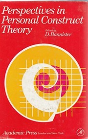 Cover of: Perspectives in personal construct theory by Donald Bannister