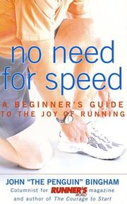 Cover of: No Need for Speed by John Bingham