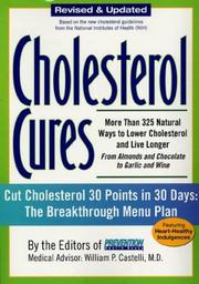 Cover of: Cholesterol Cures by The Editors of Prevention Health Books, William P. Castelli