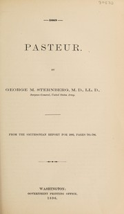 Cover of: Pasteur by George Miller Sternberg