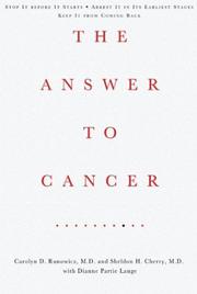 Cover of: The Answer to Cancer | Carolyn Runowicz