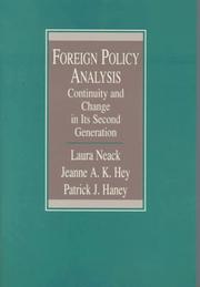 Cover of: Foreign policy analysis by Laura Neack