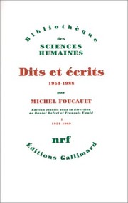 Cover of: Dits et écrits: 1954-1988