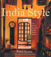 Cover of: India Style by Monisha Bharadwaj