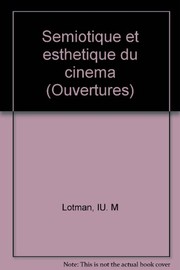 Cover of: Sémiotique et esthétique du cinéma