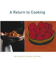Cover of: A Return to Cooking
