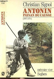 Cover of: Antonin, paysan du Causse: 1897-1974