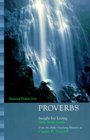 Cover of: Selected Studies from Proverbs by Charles R. Swindoll