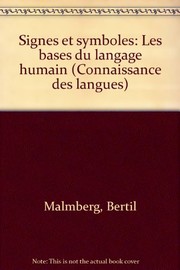 Cover of: Signes et symboles by Bertil Malmberg