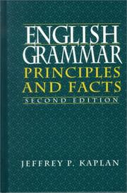 Cover of: English Grammar by Jeffrey P. Kaplan, Jeffrey P. Kaplan