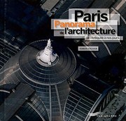 Cover of: Paris : Panorama de l'architecture de l'Antiquité à nos jours