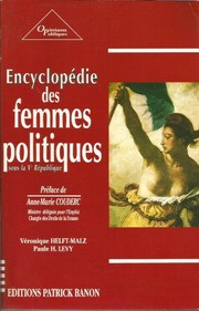 Cover of: Encyclopédie des femmes politiques, sous la Ve République