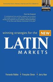 Cover of: Winning Strategies for the New Latin Markets by Fernando Robles, Francoise Simon, Jerry Haar