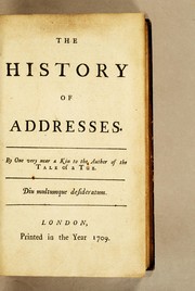 Cover of: The history of addresses | 