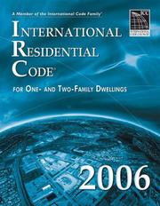 Cover of: 2006 International Residential Code - Softcover Version (International Residential Code)