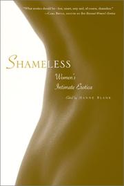 Cover of: Shameless: women's intimate erotica