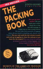 Cover of: The packing book by Judith Gilford