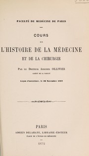 Cover of: Cours sur l'histoire de la médecine et de la chirurgie