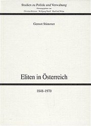 Cover of: Eliten in Österreich, 1848-1970