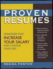 Cover of: Proven Resumes by Regina Pontow, Regina Pontow